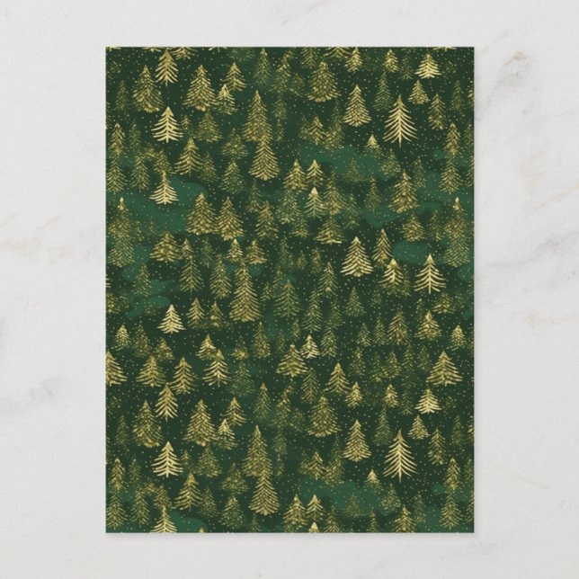 Carte Postale Chiyogami des pins (Devant)