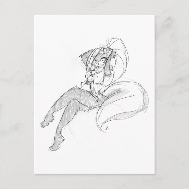 Carte Postale Chloe Bored 05 (Devant)