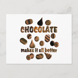 Carte Postale Chocolat
