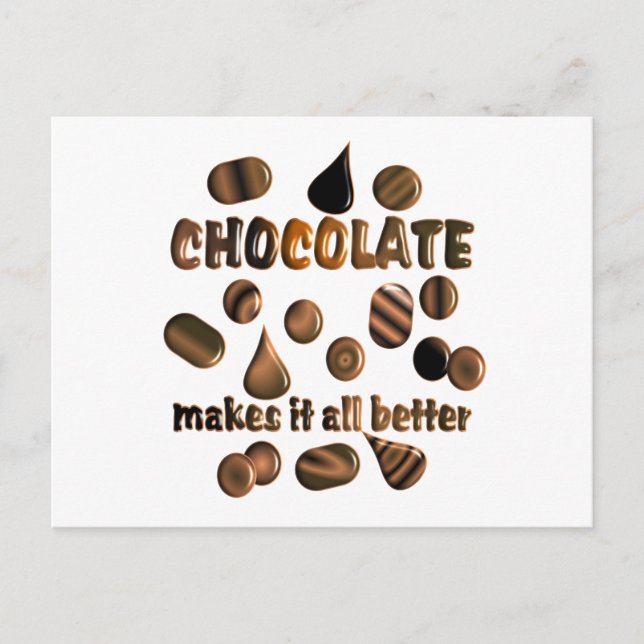 Carte Postale Chocolat (Devant)