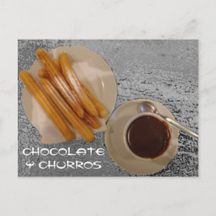 Carte Postale Chocolat Caliente con Churchill