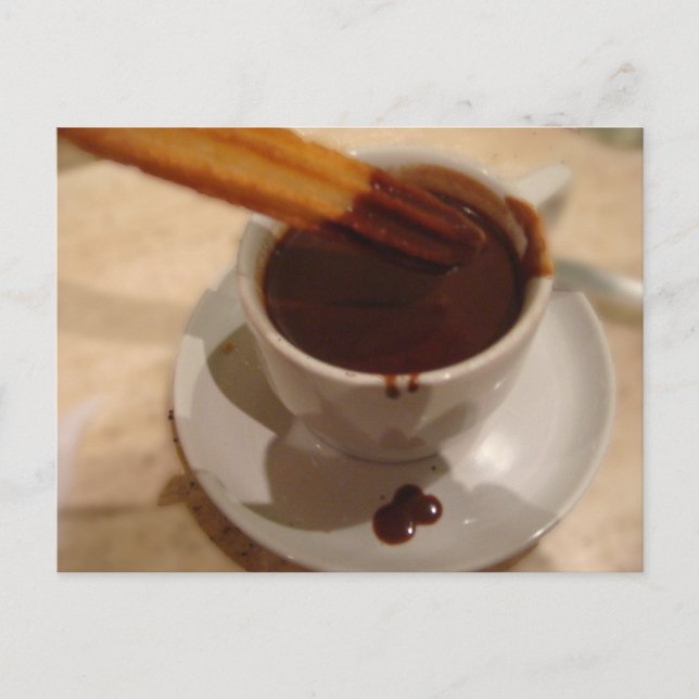 Carte Postale Chocolat & Churros (Devant)