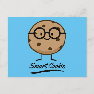 Carte Postale Chocolat Cookie Smart Cookie Cookies Verres