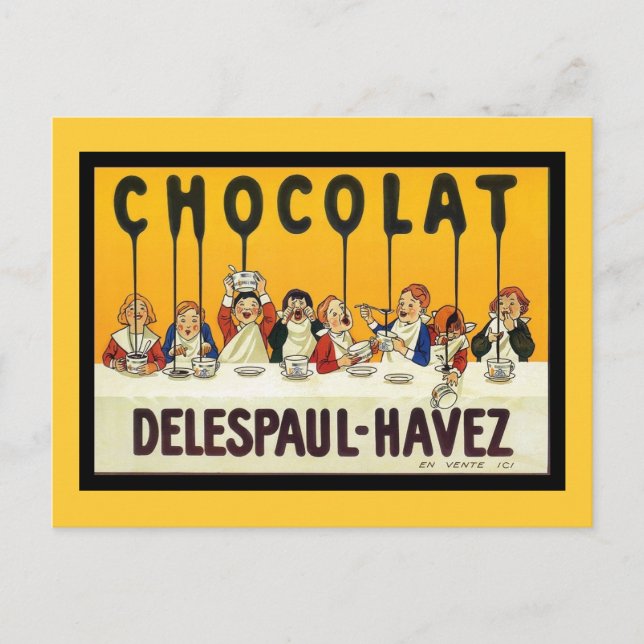 Carte Postale Chocolat Delespaul Havez (Devant)