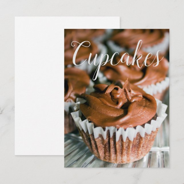 Carte Postale Chocolat Frosted Cupcakes Alimentation Photo Blair (Devant / Derrière)