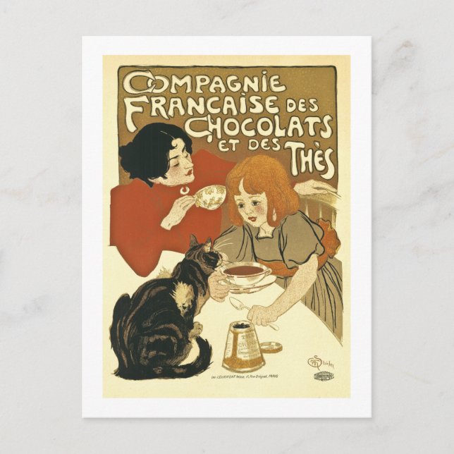 Carte Postale Chocolat Publicité Vintage (Devant)