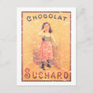 Carte Postale Chocolat Suchard en détresse