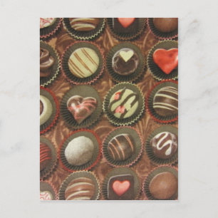 Carte Postale Chocolats et truffes