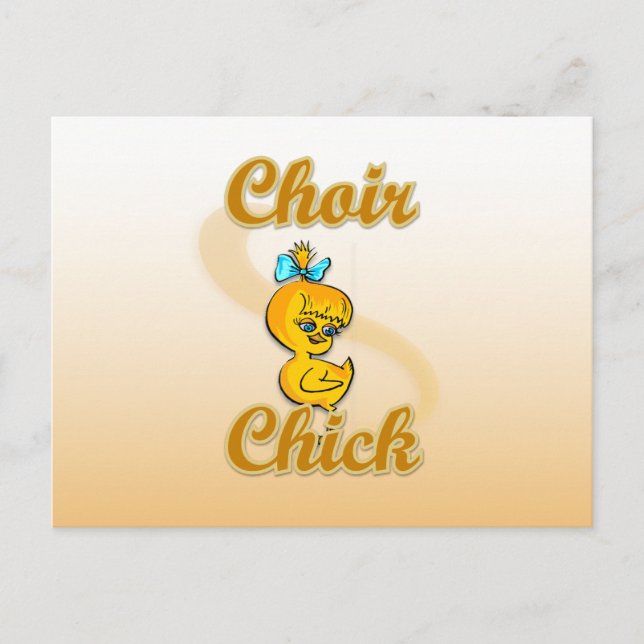 Carte Postale Choir Chick (Devant)
