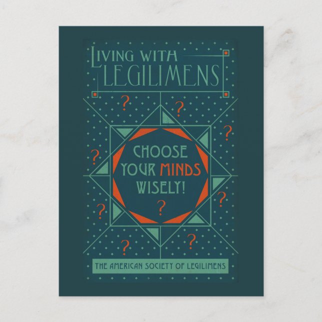 Carte Postale Choisissez votre esprit judicieusement - Poster Le (Devant)