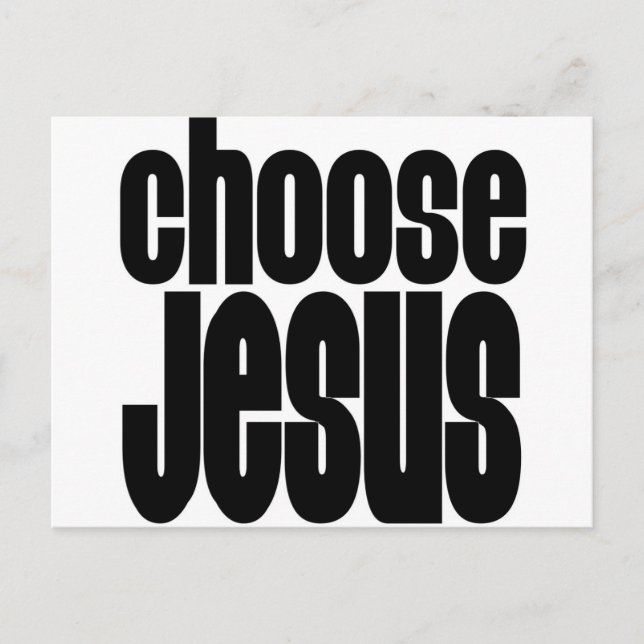 Carte Postale Choose Jésus (Devant)