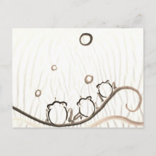 Carte Postale Chorus de grenouille