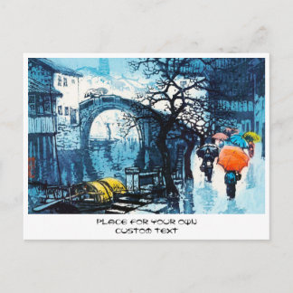 Carte Postale Chou Xing Hua Suzhou Scenery Art vintage chinois