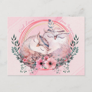 Carte postale Chouette