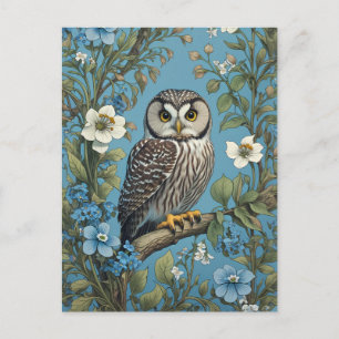 Carte Postale Chouette à mâchoires du Nord William Morris Inspir