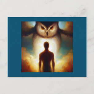 Carte Postale Chouette animale 1