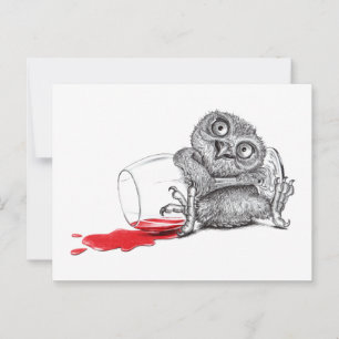 Carte Postale Chouette mignonne