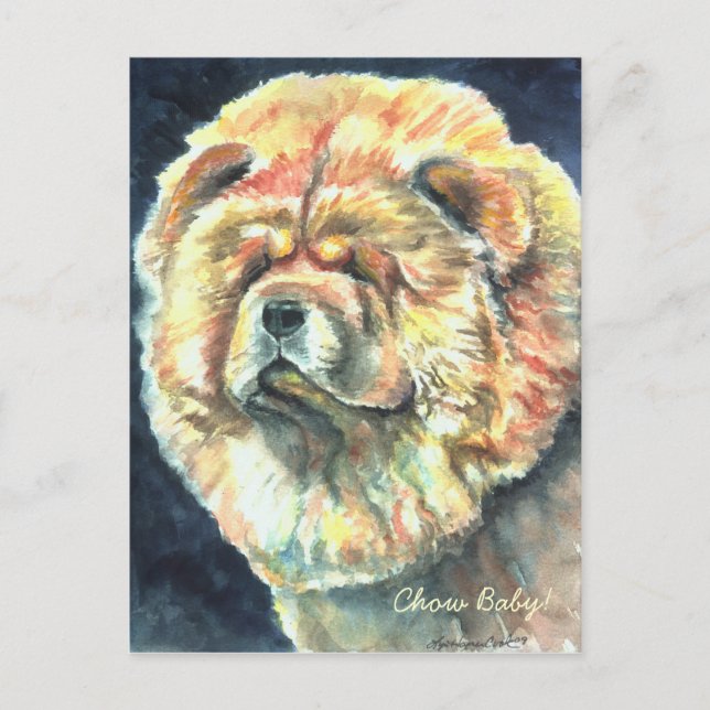 Carte Postale Chow Chow (Devant)