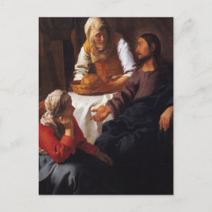 Carte Postale Chrétien dans la Maison de Mary et Martha