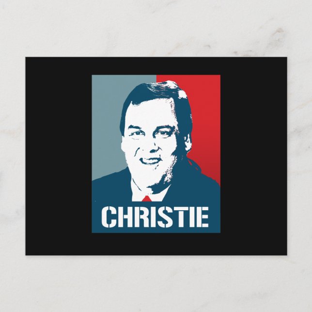 CARTE POSTALE CHRIS CHRISTIE POSTER (Devant)