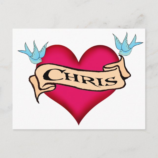 Carte Postale Chris - T-shirts et cadeaux personnalisés pour tat (Devant)