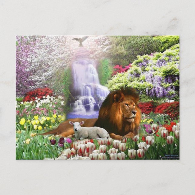 Carte Postale Christ agneau de Dieu (Devant)
