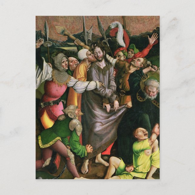Carte Postale Christ arrêté dans le Jardin de Gethsémani (Devant)