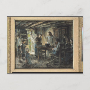Carte Postale Christ avec les doux, 1903-04
