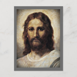 Carte Postale Christ avec les yeux compatissants