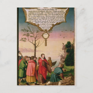 Carte Postale Christ enseigne à ses disciples