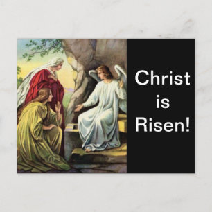 Carte Postale Christ est ressuscité, Il est certainement ressusc