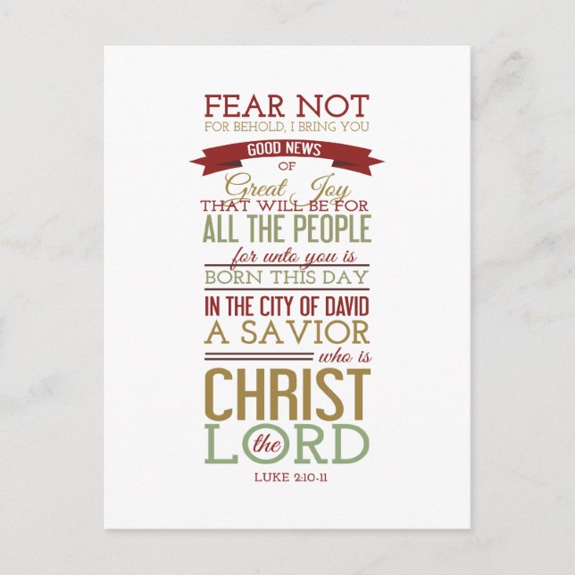 Carte Postale Christ le Seigneur (Devant)