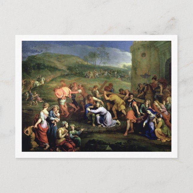 Carte Postale Christ portant la croix, 1684 (huile sur toile) (Devant)
