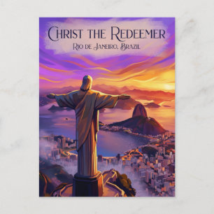 Carte Postale Christ Rédempteur Brésil