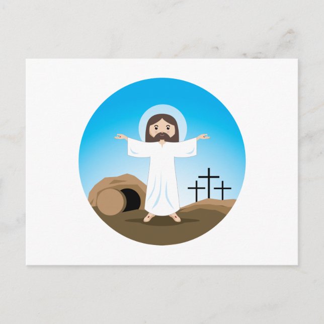 Carte Postale Christ ressuscité (Devant)