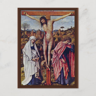 Carte Postale Christ Sur La Croix Entre Marie Et Jean Par Eyck