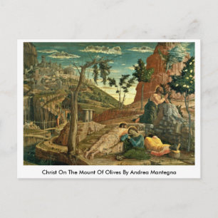 Carte Postale Christ Sur Le Mont Des Oliviers Par Andrea Mantegn