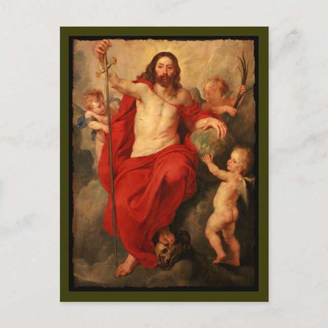 Carte Postale Christ triomphe sur la mort et le péché (Devant)