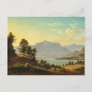 Carte Postale Christian Kiaerskou - Paysage alpin avec un Rive