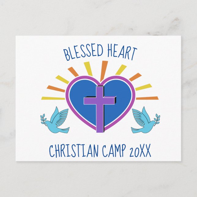 Carte Postale Christian Summer Camp Custom Retraite religieuse (Devant)
