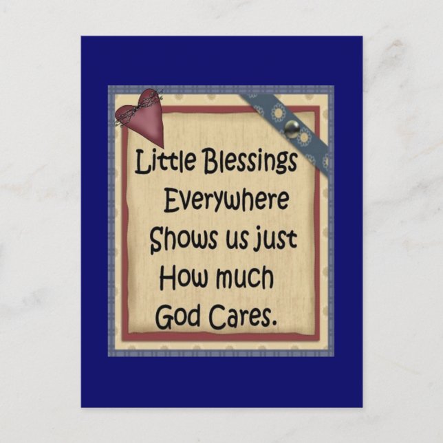 Carte postale-christianisme petites bénédictions (Devant)