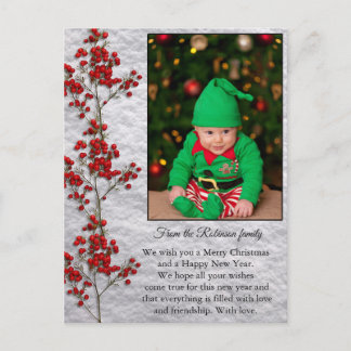 Carte Postale Christmas Card With a Smiling and Happy Baby.