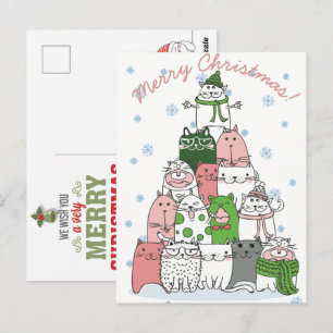 Carte postale Christmas Cats