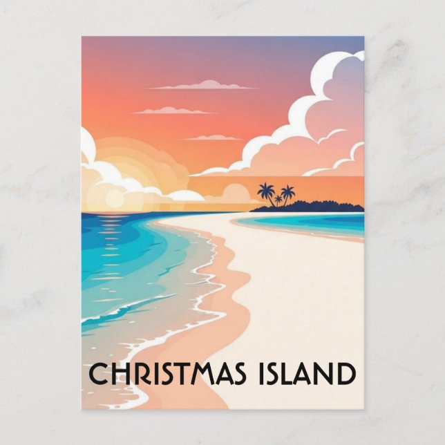 Carte Postale Christmas Island Travel (Devant)