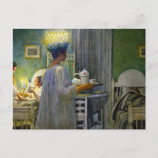 Carte Postale Christmas Morning, The Feast of Saint Lucy (Devant)