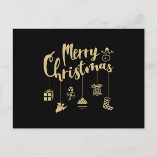 Carte Postale Christmas Ornaments Decoration Merry Christmas