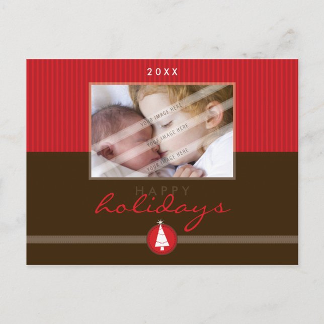 CARTE POSTALE CHRISTMAS STYLISH :: stripedstitch 5 (Devant)
