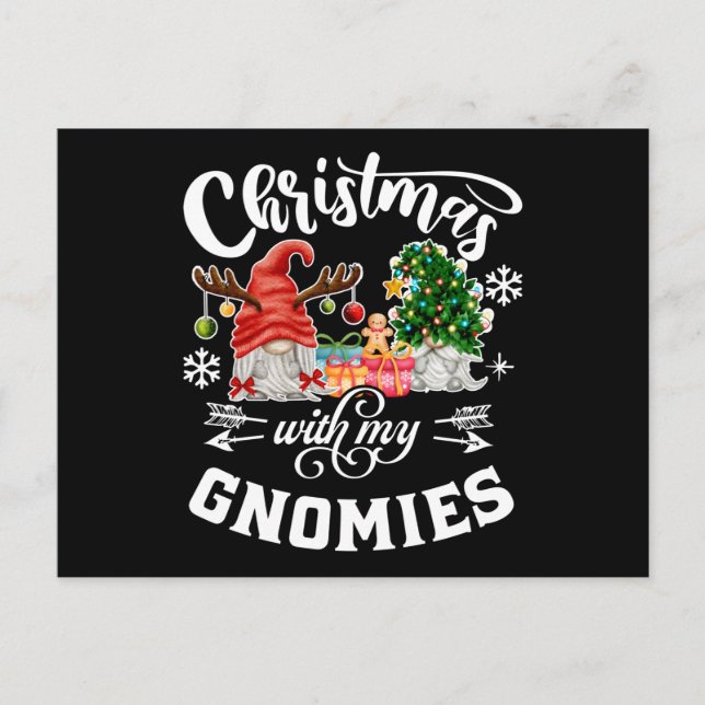 Carte Postale Christmas With My Gnomies Christmas Gnome (Devant)