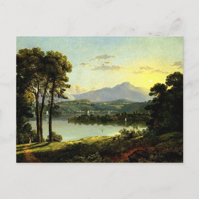 Carte Postale Christopher Cranch - Vue sur l'Hudson (Devant)