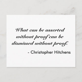 Carte Postale Christopher Hitchens